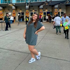 Arula Shimmer Black Tshirt Dress